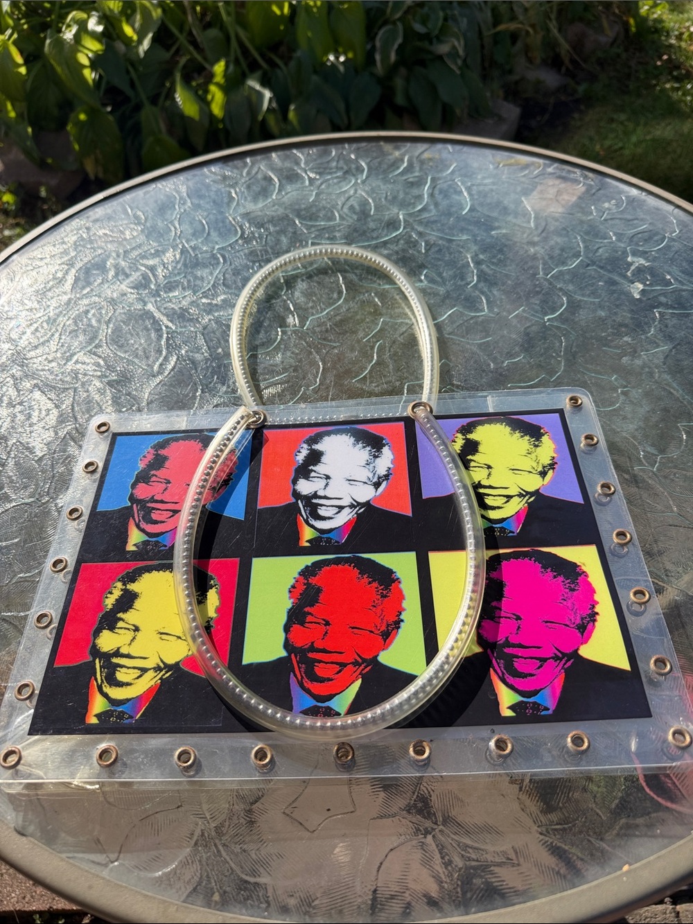 #Andy Warhol Nelson Mandela purse